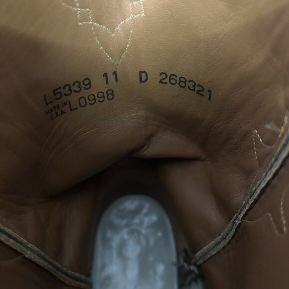 Lucchese Handmade L5339 Vintage Ostrich Roper Western Cowboy Boots Mens 11 D - Picture 12 of 12